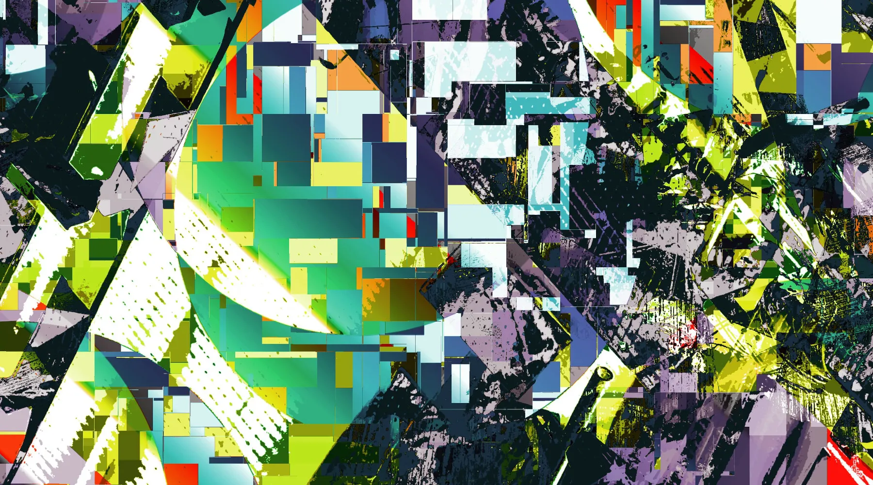 Digital erstelltes Bild, das an Muster von Anzeigefehlern erinnert